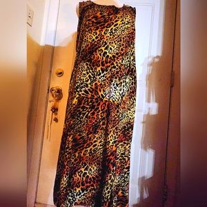 Plus Size Leopard Print Dress